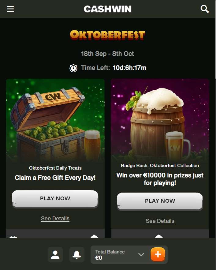 Oktoberfest cashwin